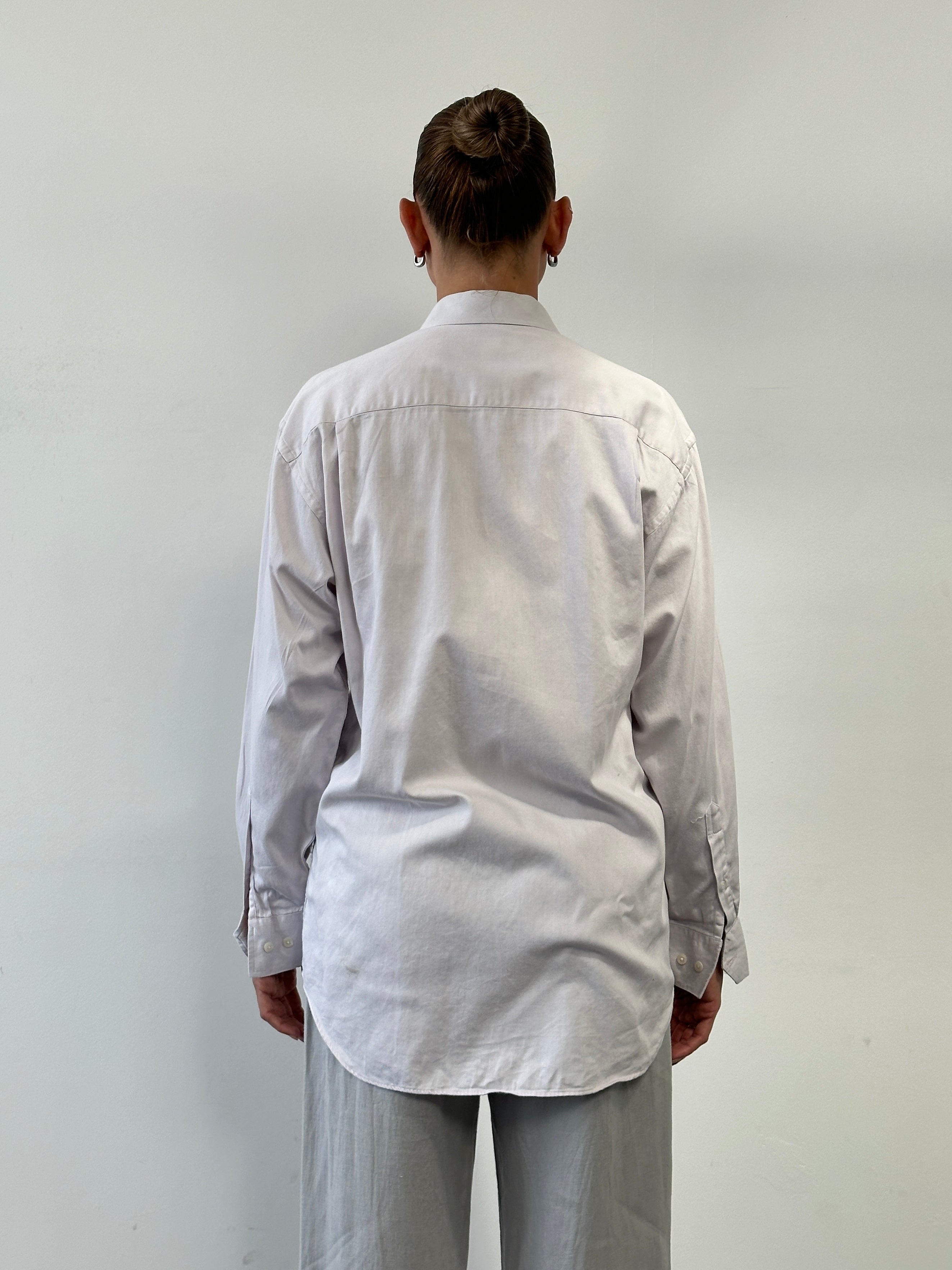 Christian Dior 1990s pure cotton shirt, M/L size, classic button-up shirt with a tailored fit and crisp white fabric.