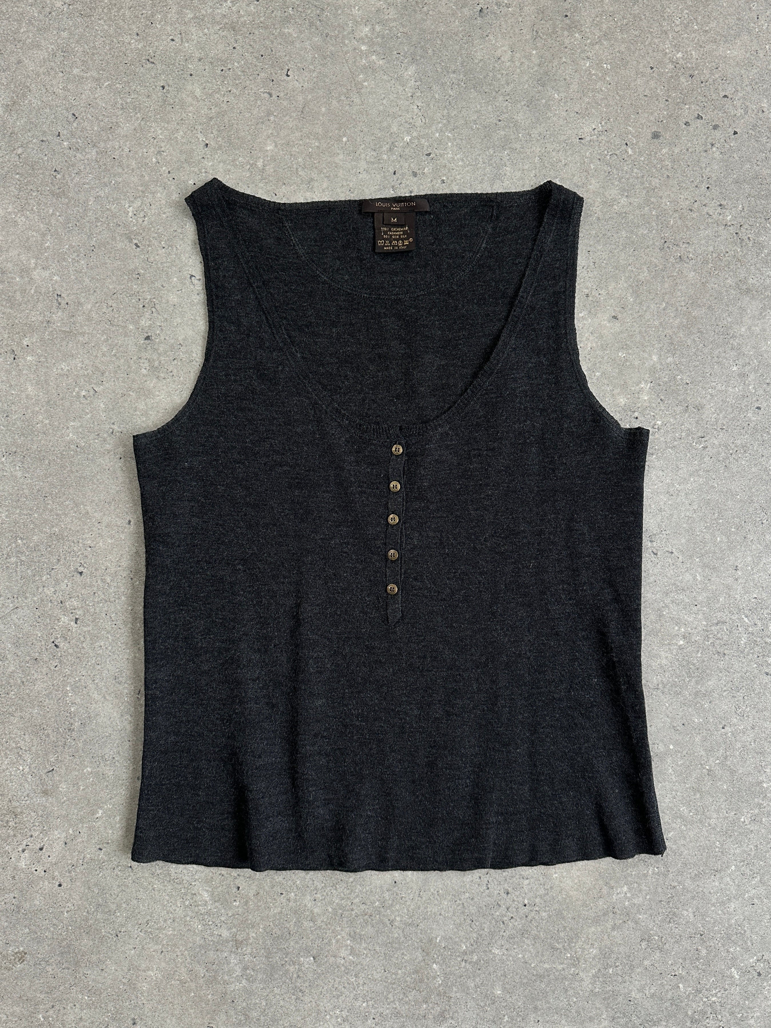 Louis Vuitton Cashmere Silk Sleeveless Vest Top - M - SYLK