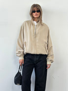 Vintage Pure Silk Bomber Jacket - XL - SYLK