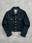 Italian Vintage Fitted Raw Denim Jacket - XS/S - SYLK