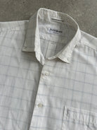 Yves Saint Laurent Cotton Check Logo Shirt - M - SYLK