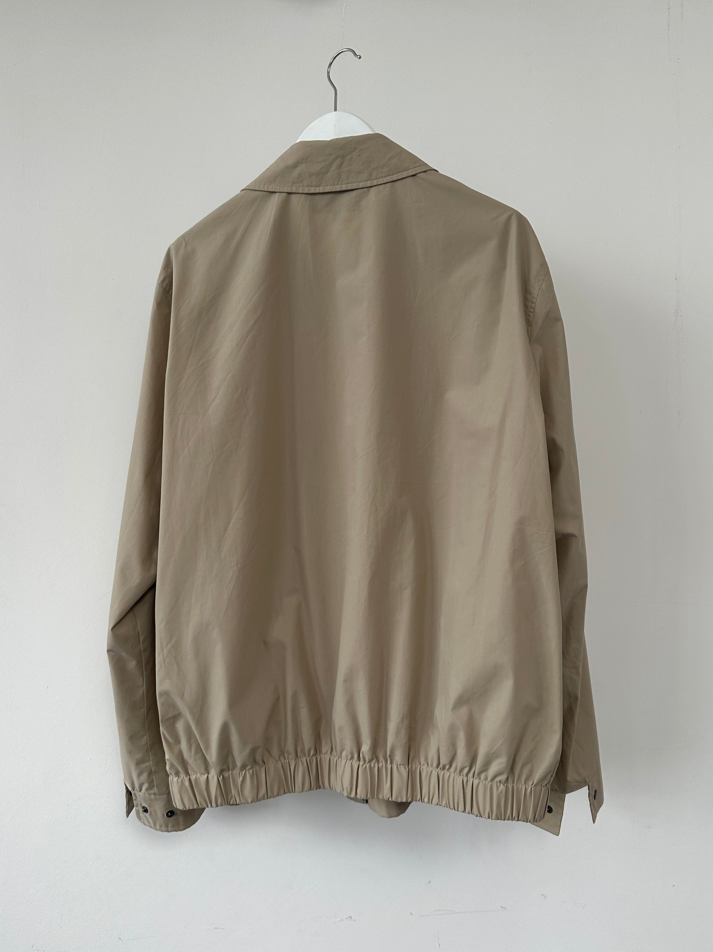Yves Saint Laurent Harrington Logo Jacket in XL, black jacket with signature logo detail, front view, stylish and modern design