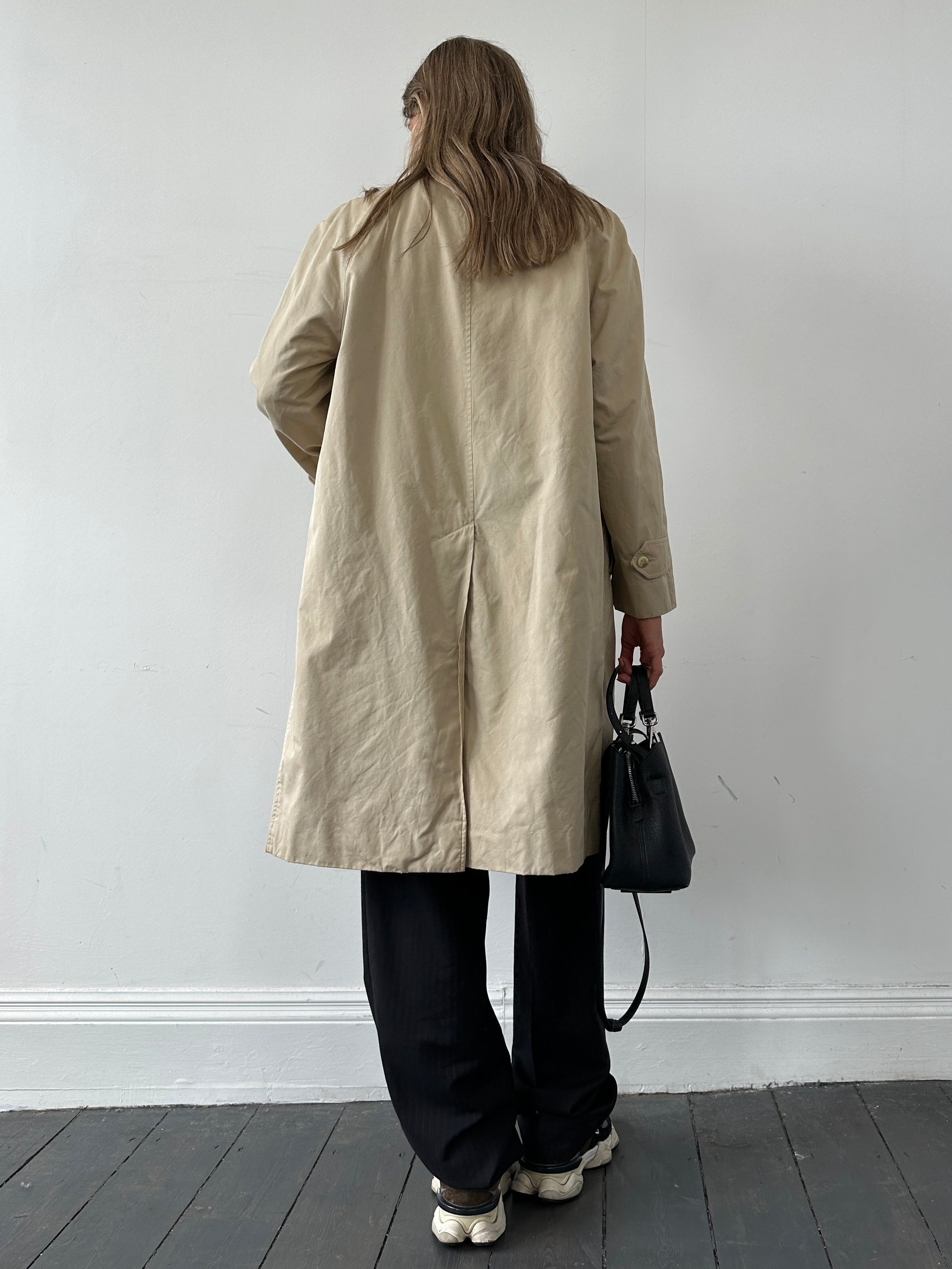 Burberry Nova Check Pure Cotton Trench Coat - S/M - SYLK