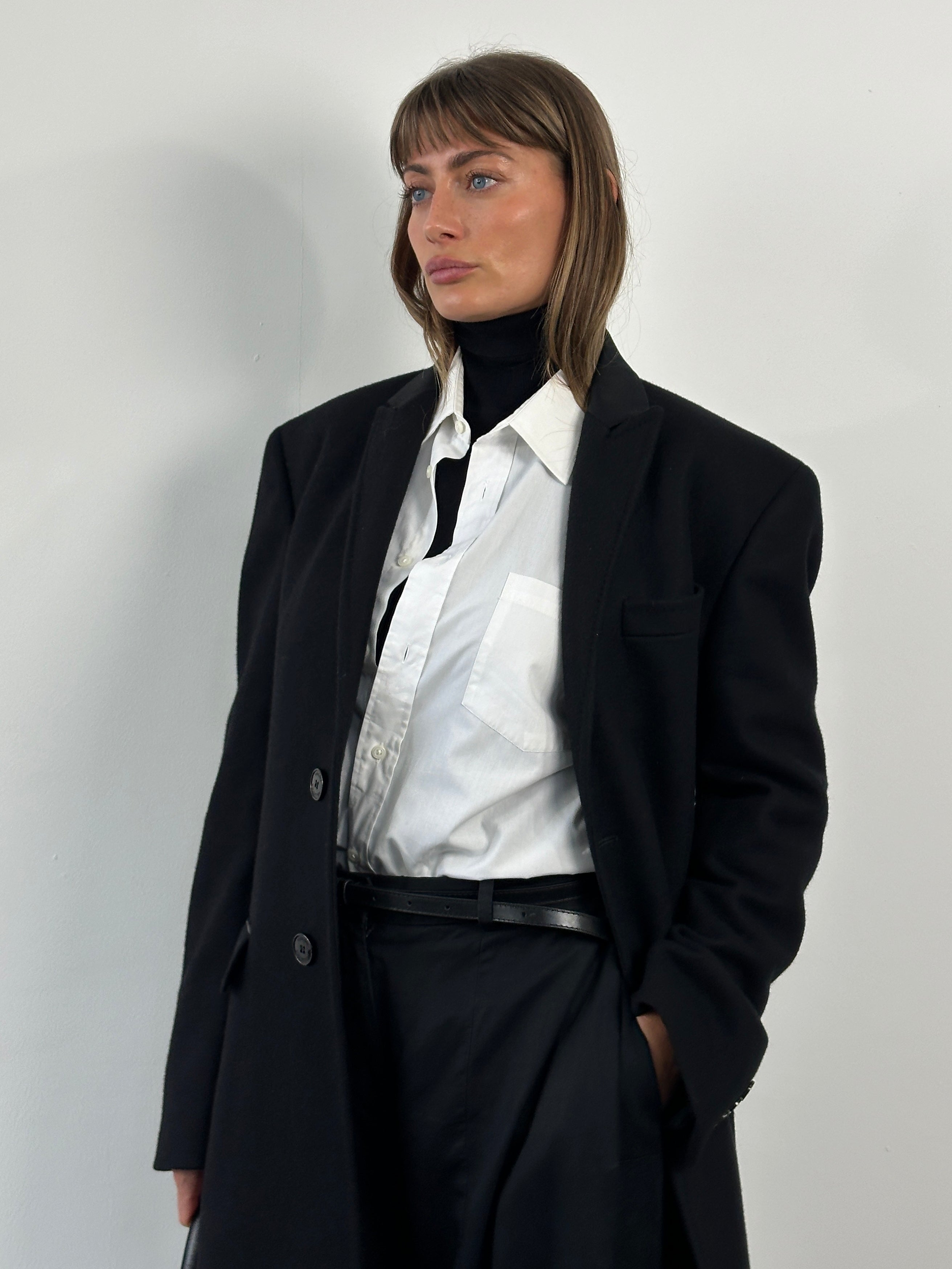 Christian Dior Monsieur 1990s cotton shirt in XL, light-colored, classic button-up with collar, displayed laid flat.