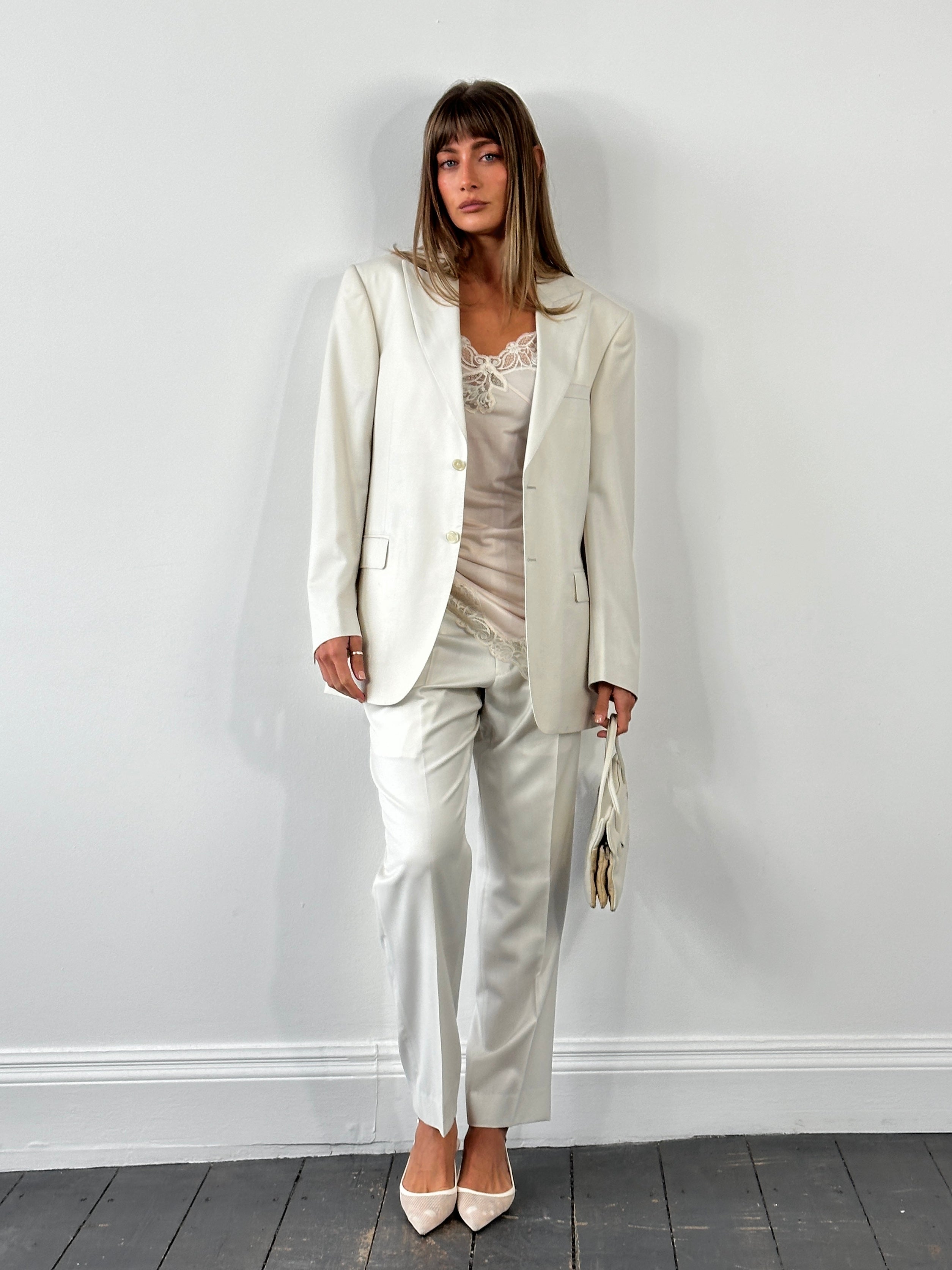 Versace Collection 2000s Straight Leg Suit - 40R/W32 - SYLK