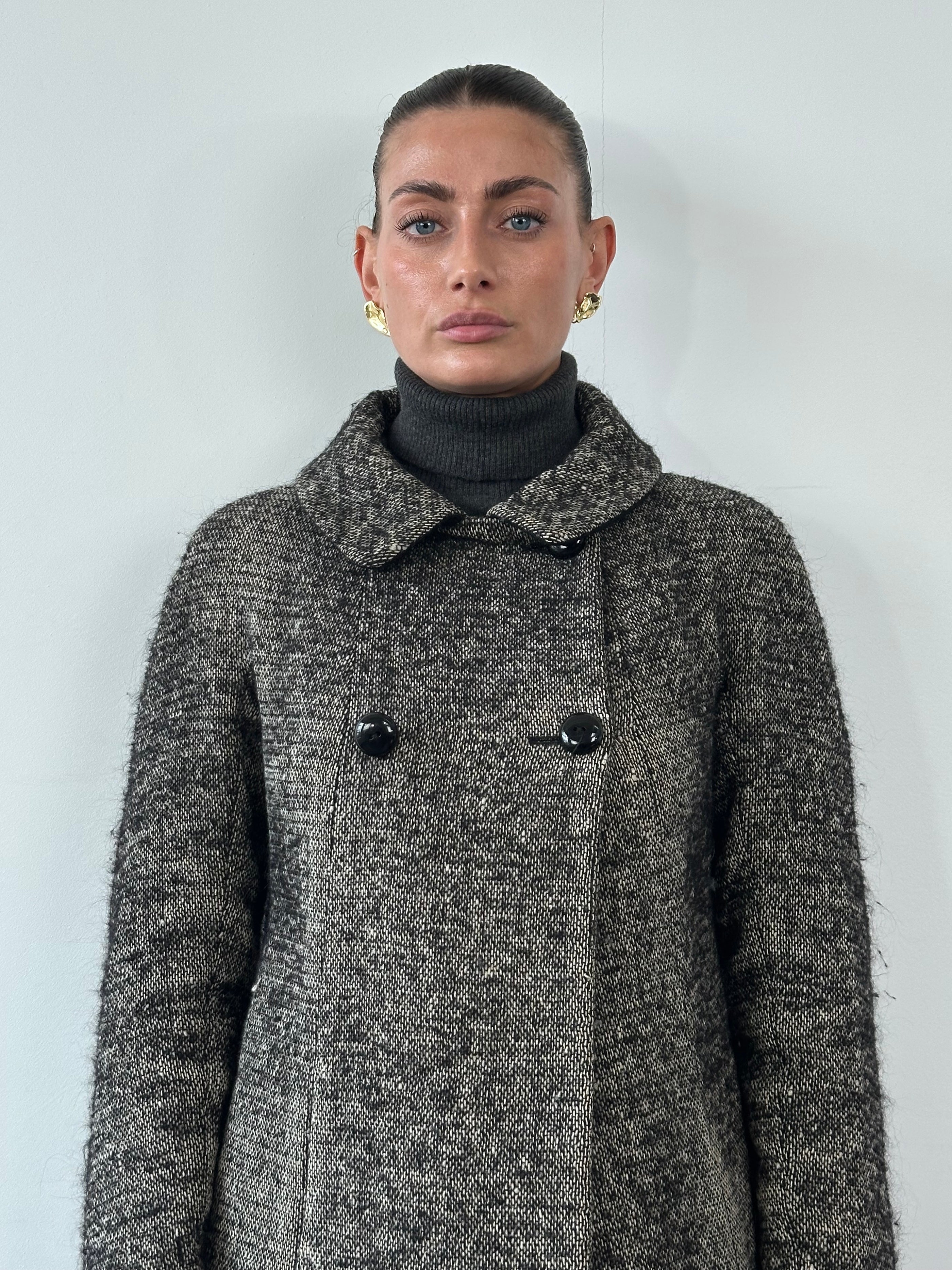 Max Mara Studio Wool Woven Coat - S - SYLK