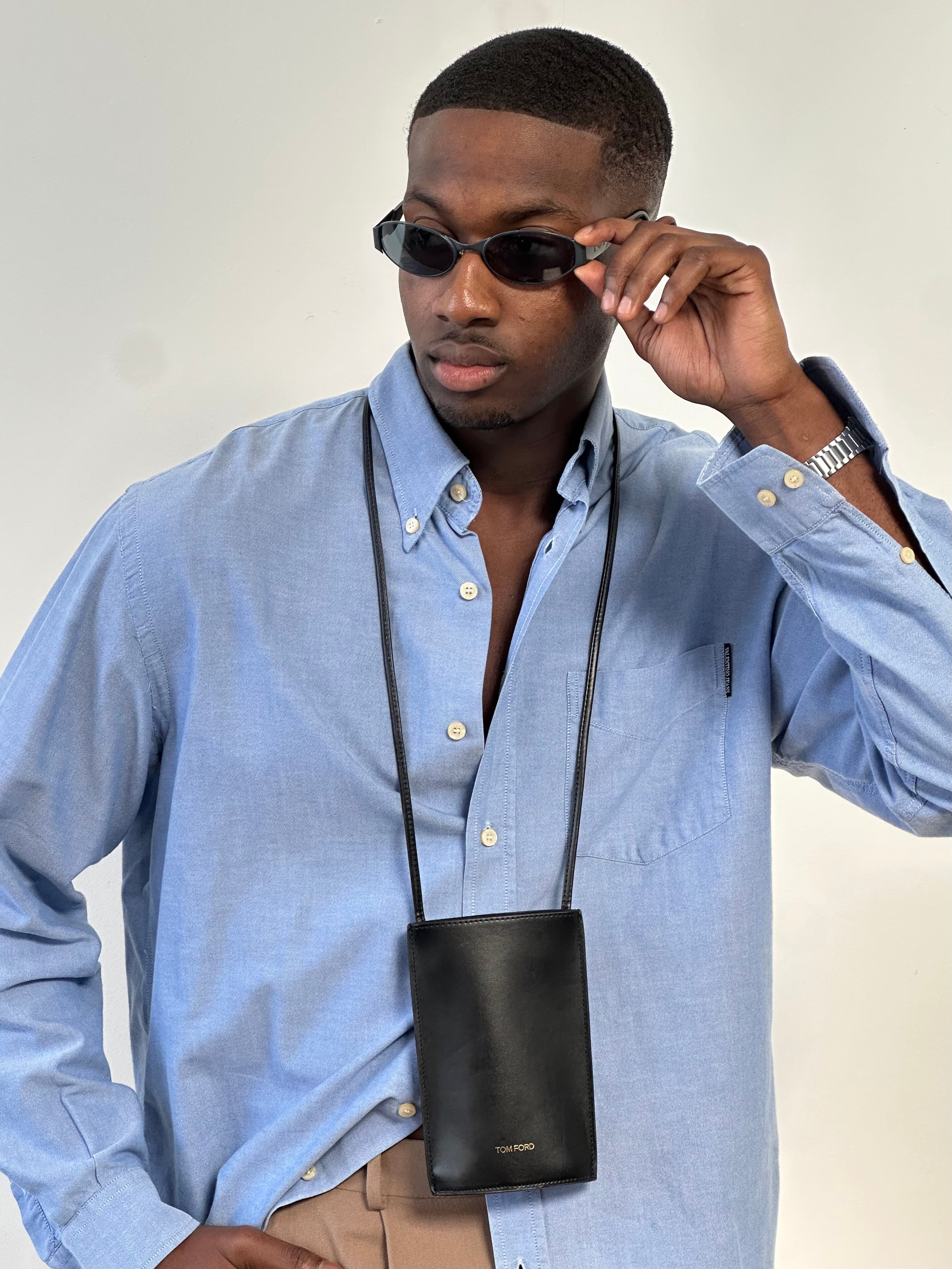 Valentino Jeans 1990s Pure Cotton Logo Shirt - XL