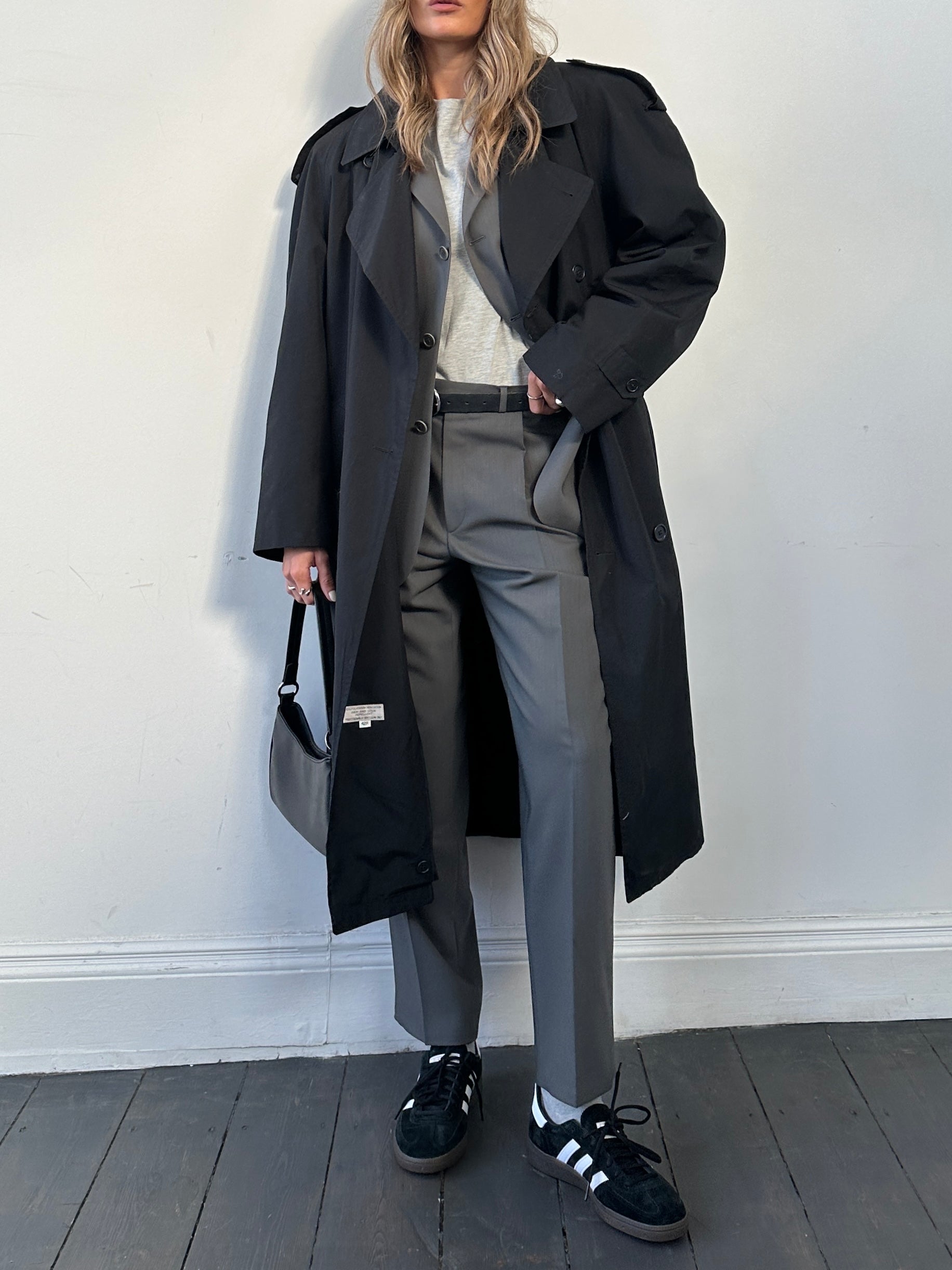 Balmain pure wool single-breasted suit jumpsuit in size 38S/W32, shown with tailored fit and classic lapel design.