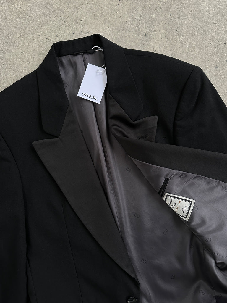 Christian Dior Wool Tuxedo Single Breasted Blazer - 36R/XS - SYLK