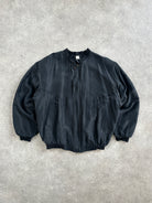Pierre Cardin 1990s Pure Silk Bomber Jacket - XL - SYLK