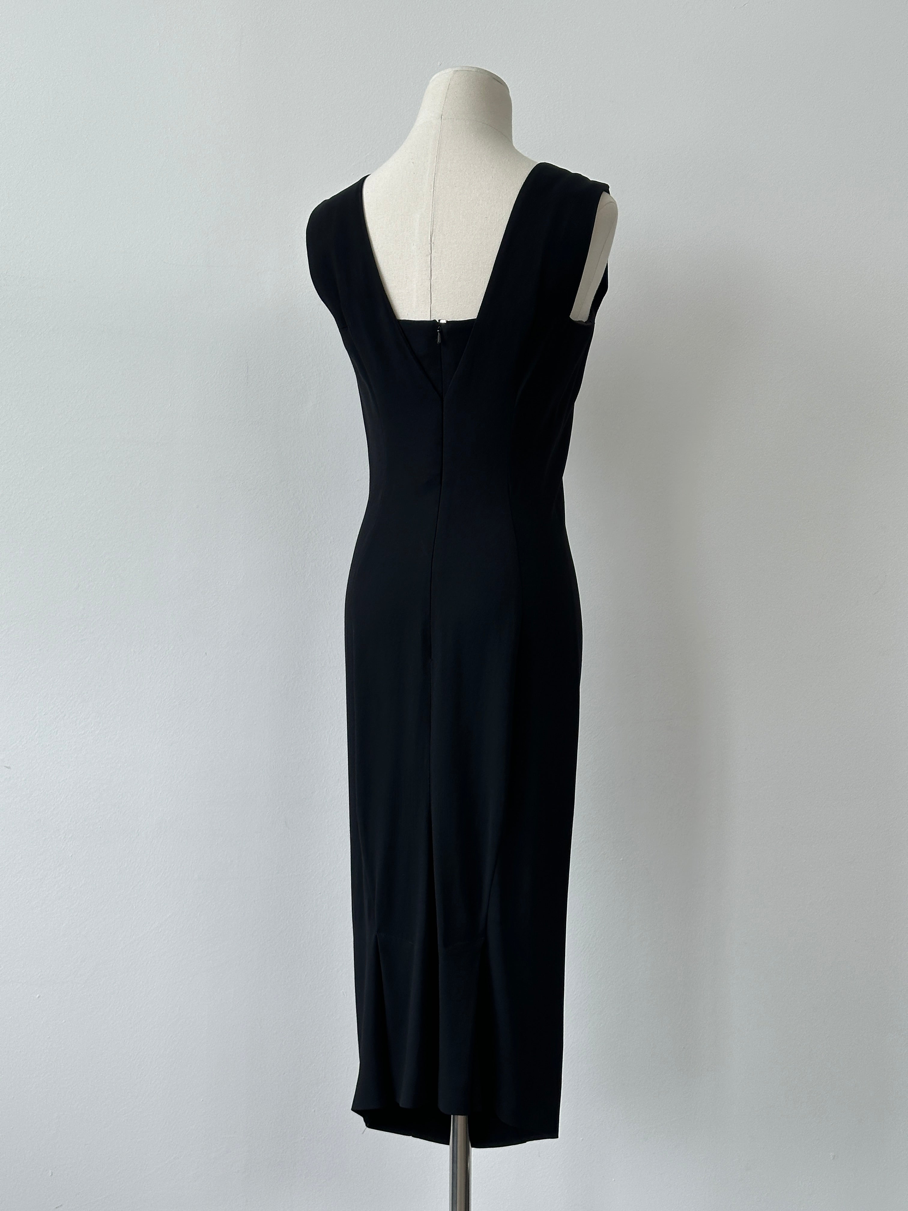 Sportmax 2000s Fitted Midi Dress - S