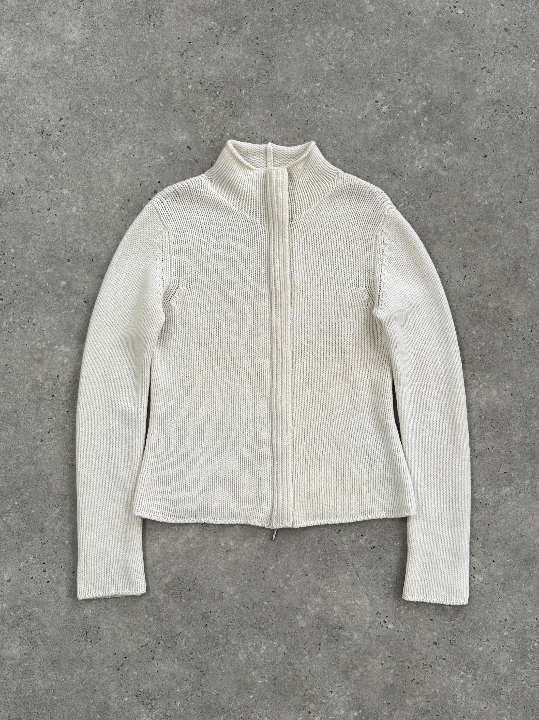 Max Mara ‘S Wool Cashmere Knitted Double Zip Cardigan - S/M - SYLK