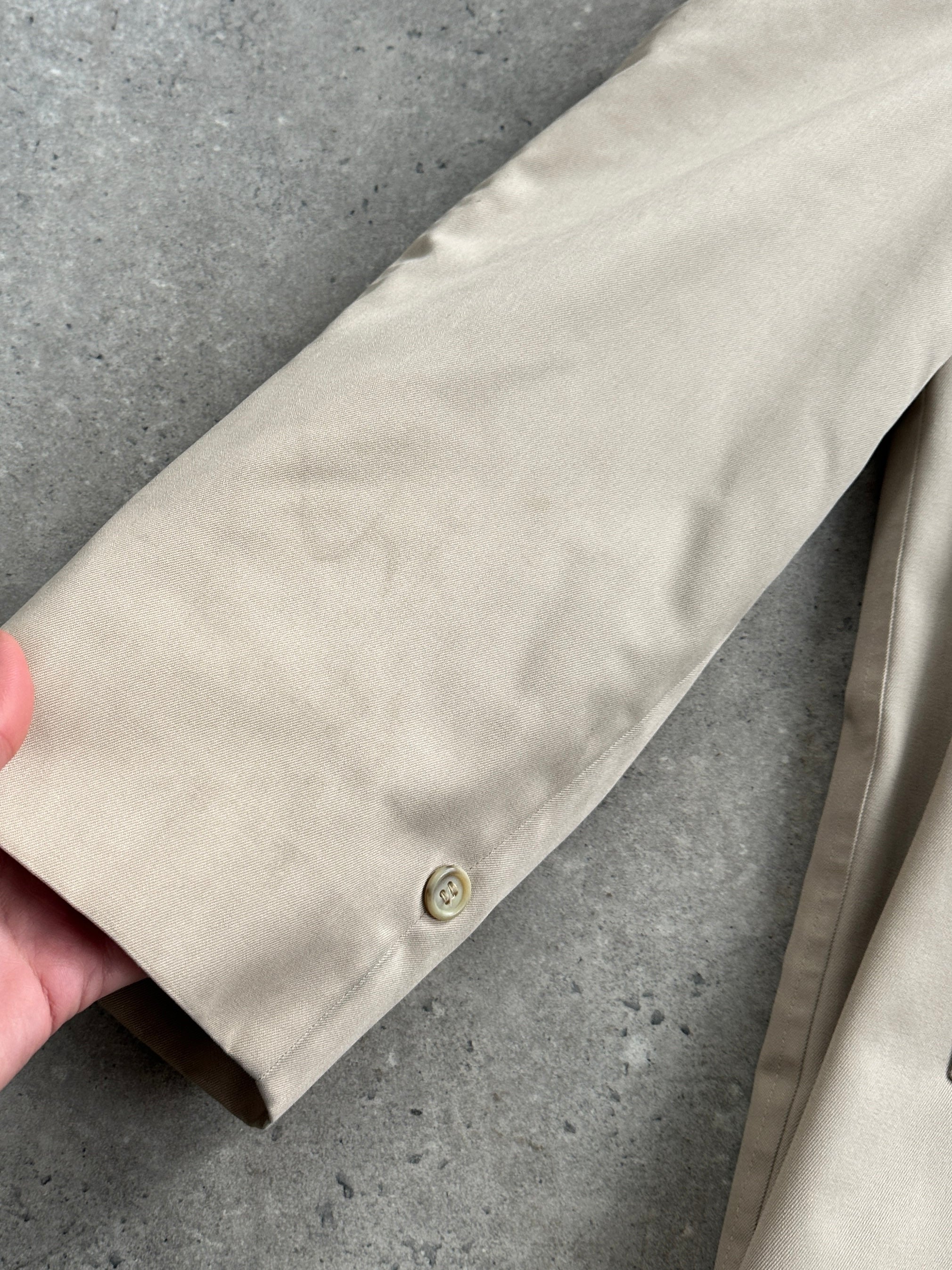 Burberrys 80s Cotton Trench Coat - XL - SYLK