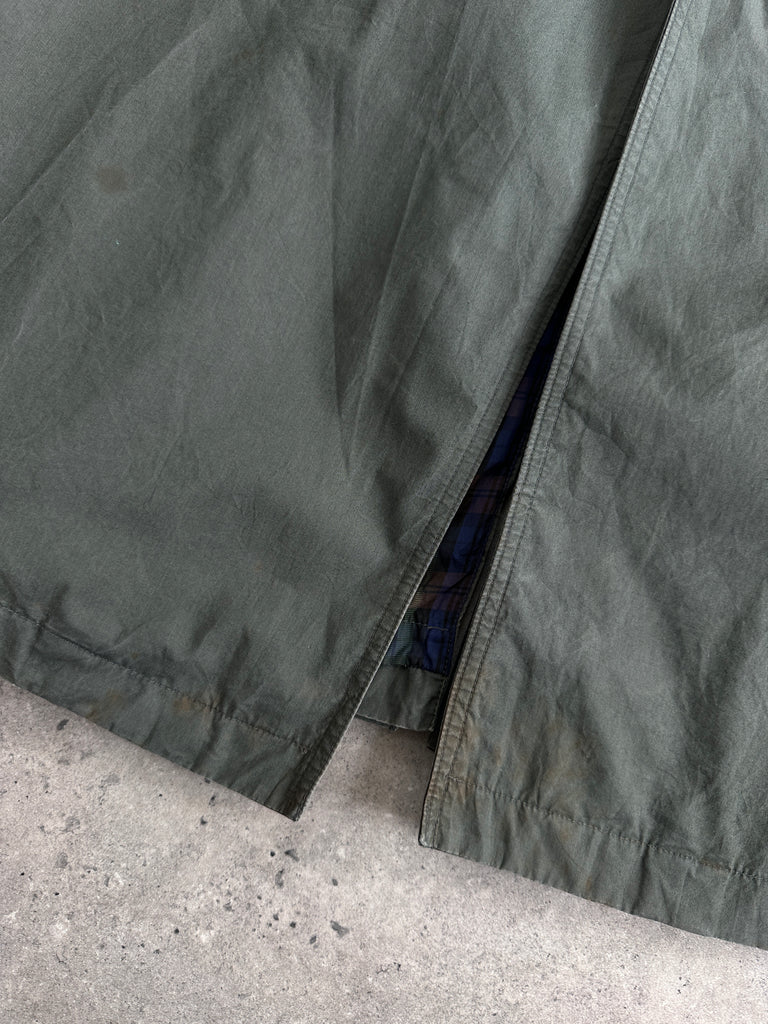 Yves Saint Laurent Pure Cotton Concealed Placket Trench Coat - L - SYLK