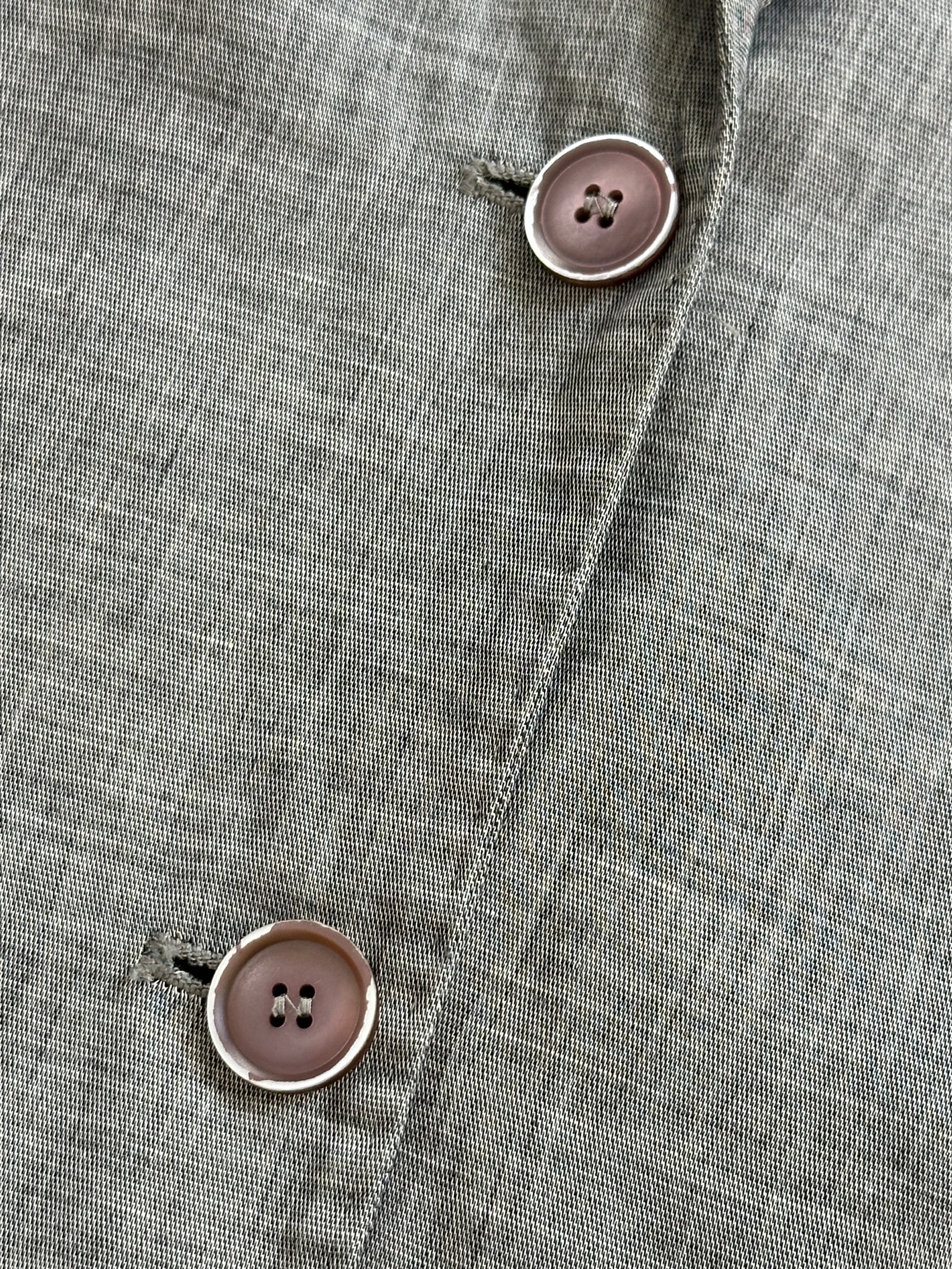 Max Mara cotton linen waistcoat in beige, tailored sleeveless design, front button closure, ideal for stylish layered looks.