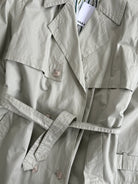 Vintage Shower Proof Belted Trench Coat - L - SYLK