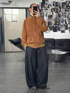 Italian Vintage 1980s Reversible Suede Leather Jacket - L - SYLK