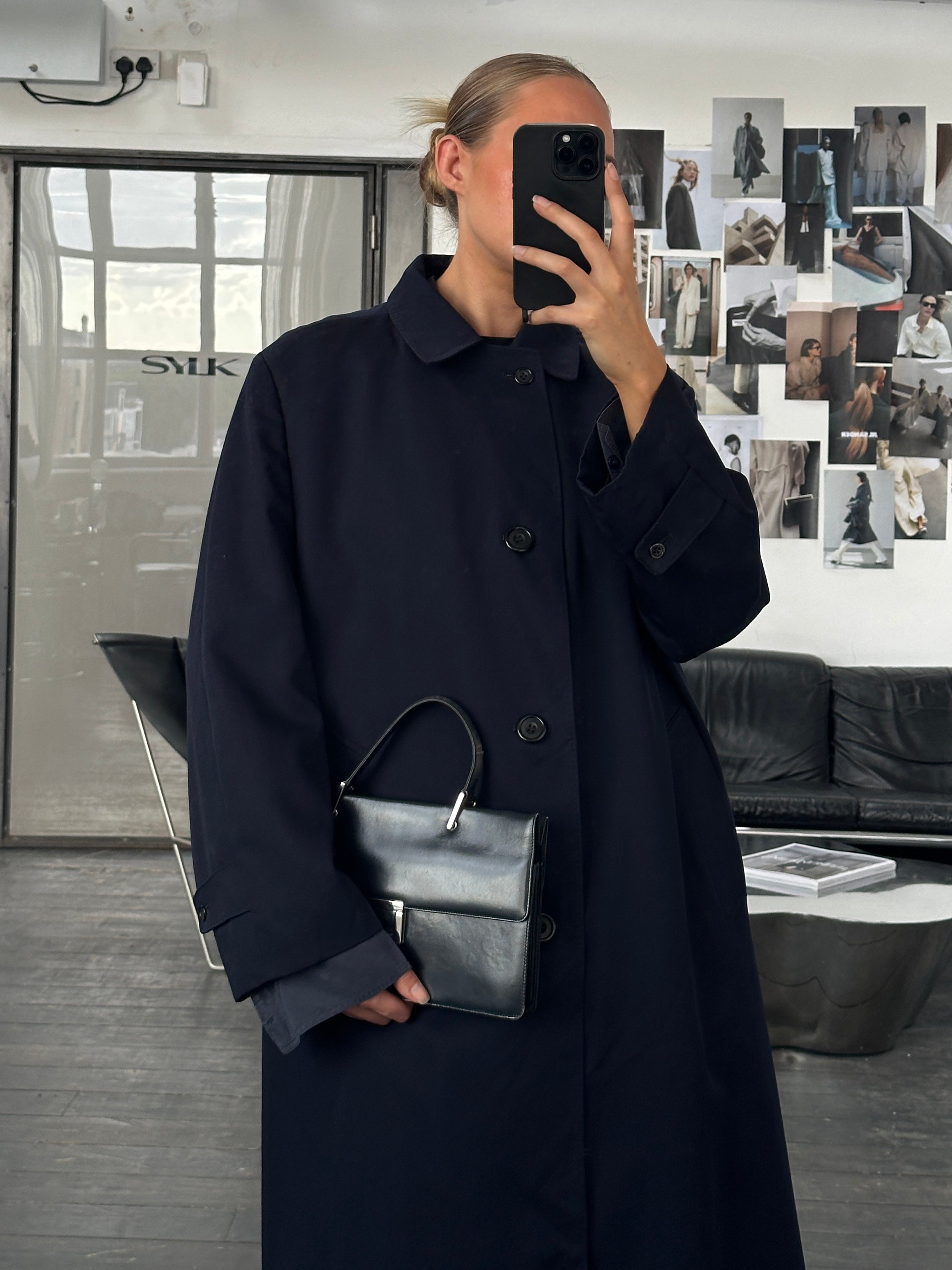 Aquascutum 1990s Pure Wool Trench Coat - XL - SYLK