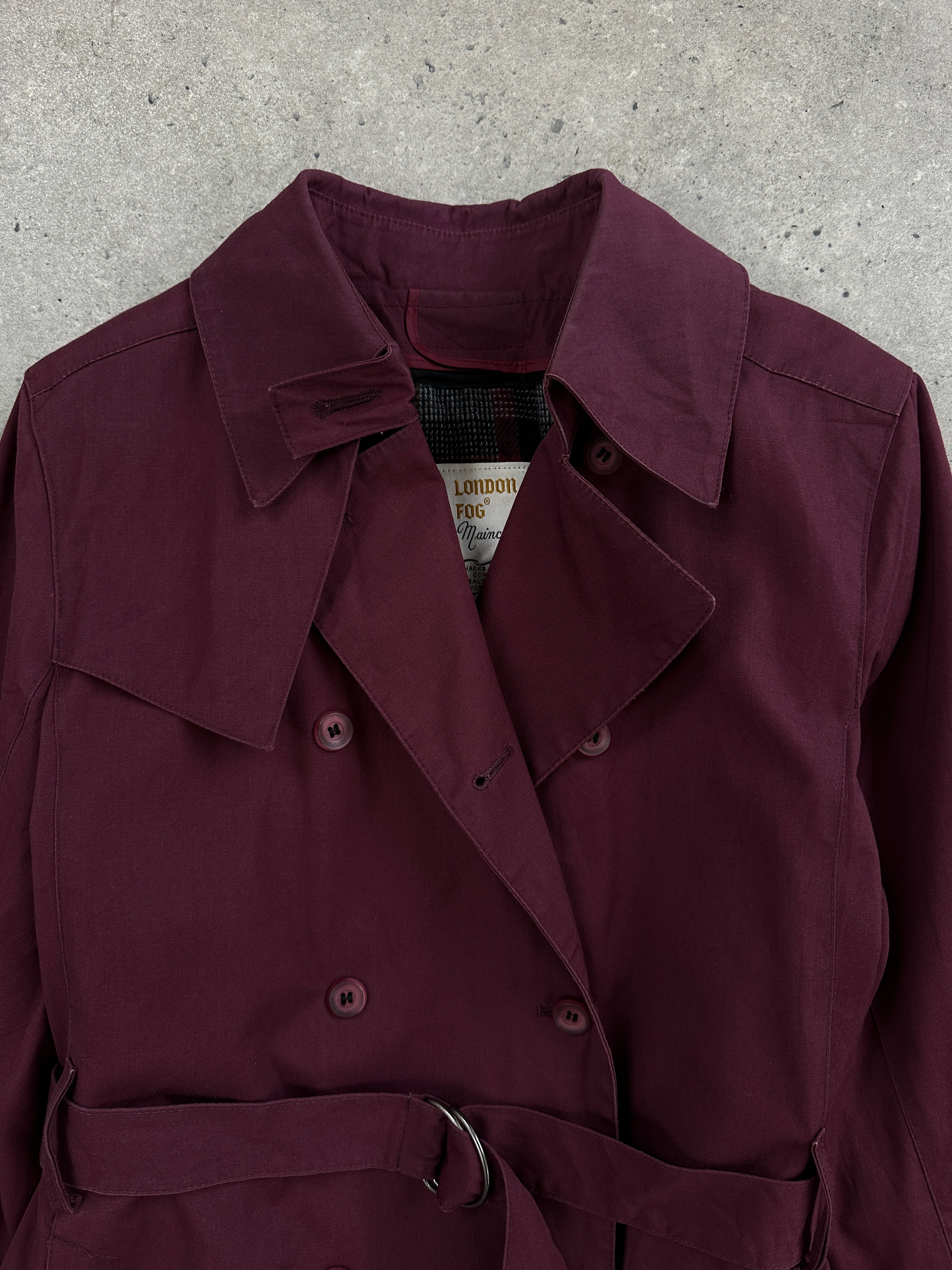 London Fog 1980s Double Breasted Trench Coat - M - SYLK