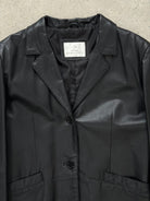 Vintage 1990s Leather Trench Coat - S - SYLK