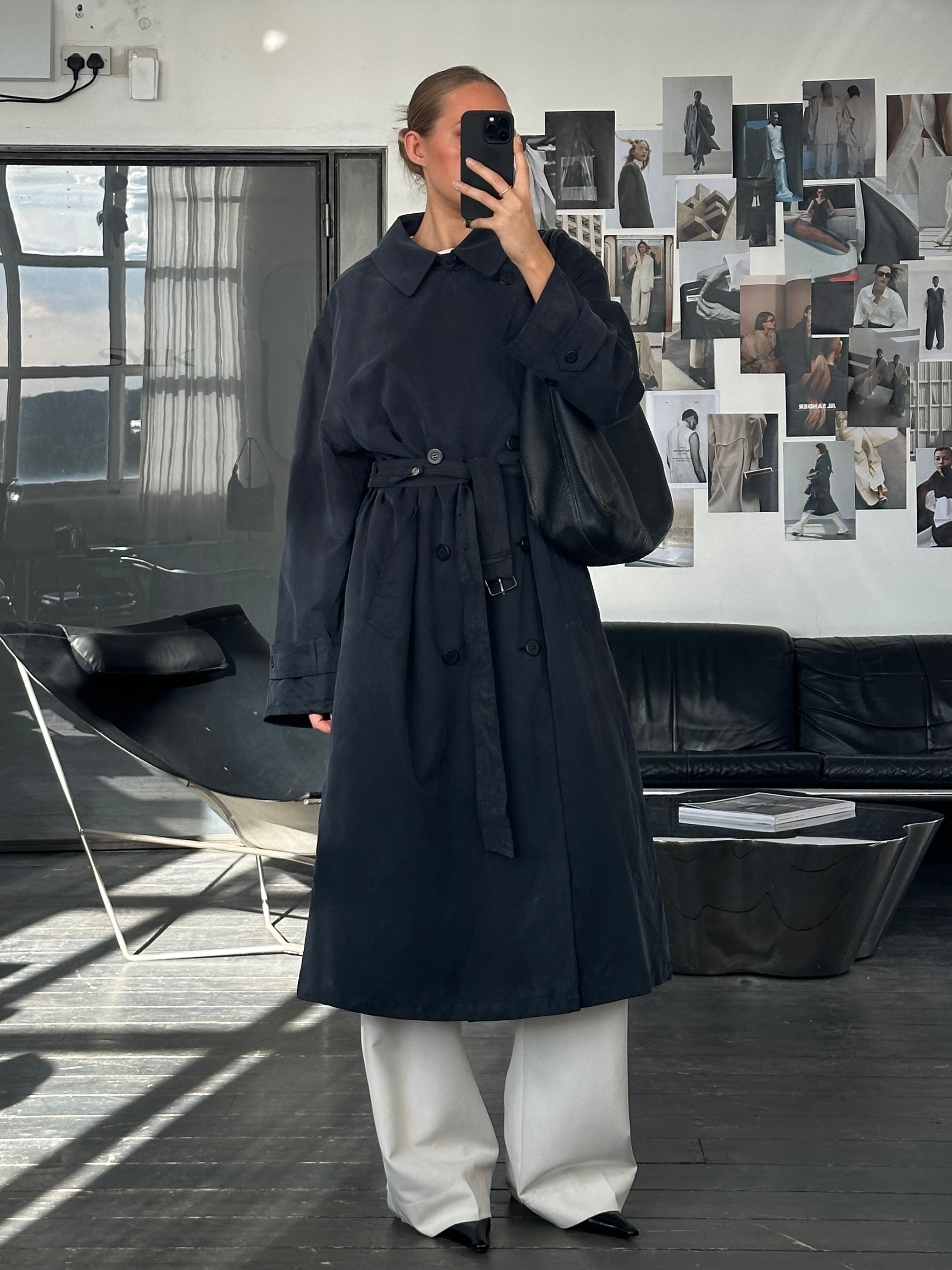 Ralph Lauren 1990s Double Breasted Belted Trench Coat - XXL - SYLK