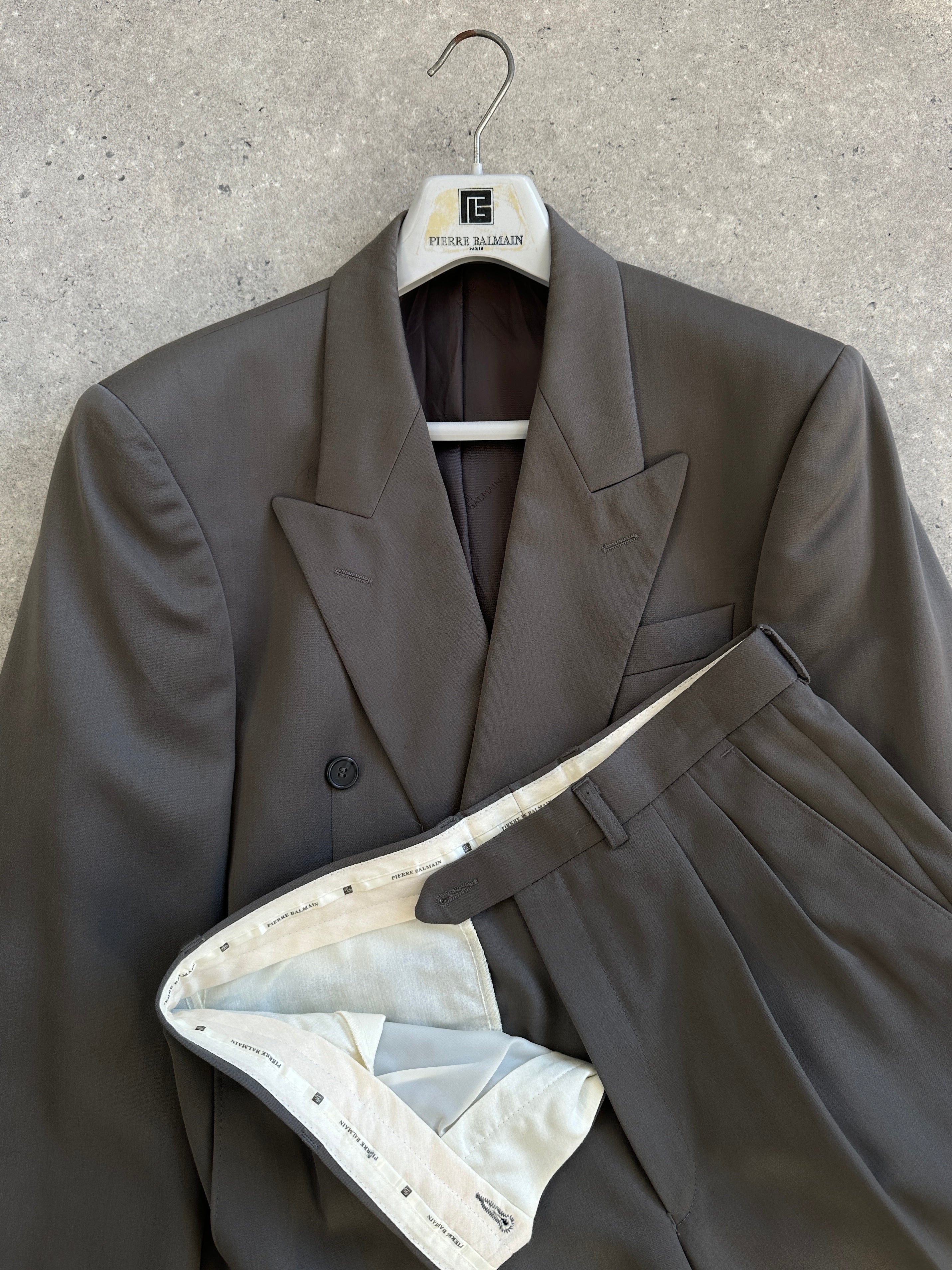 Pierre Balmain 1990s Wool Double Breasted Suit - 38L/W30 - SYLK