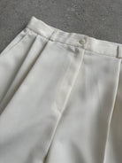 Vintage High Waisted Long Tailored Shorts - W28 - SYLK