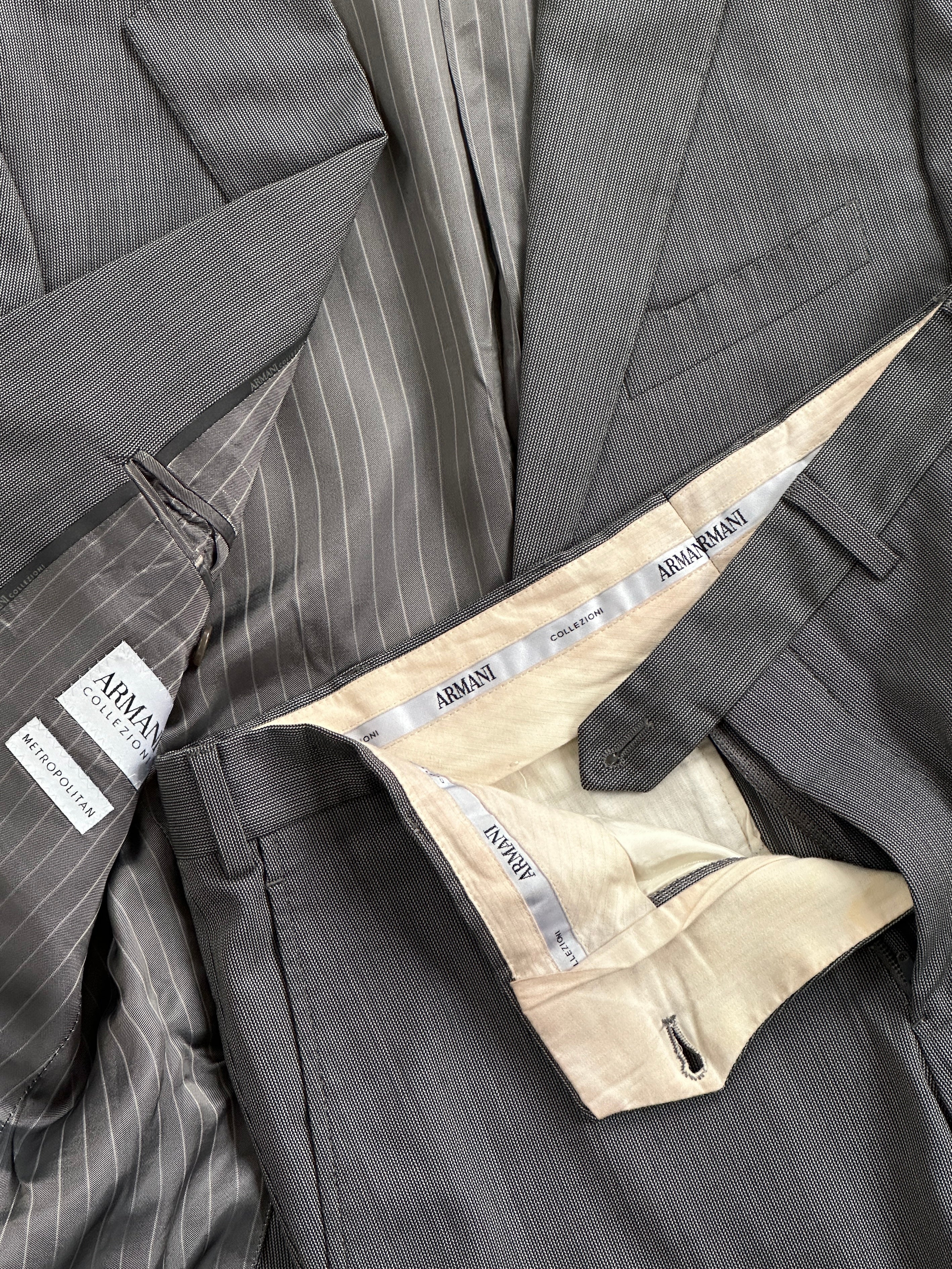 Armani Collezioni Wool Single Breasted Suit - 38R/W30 - SYLK