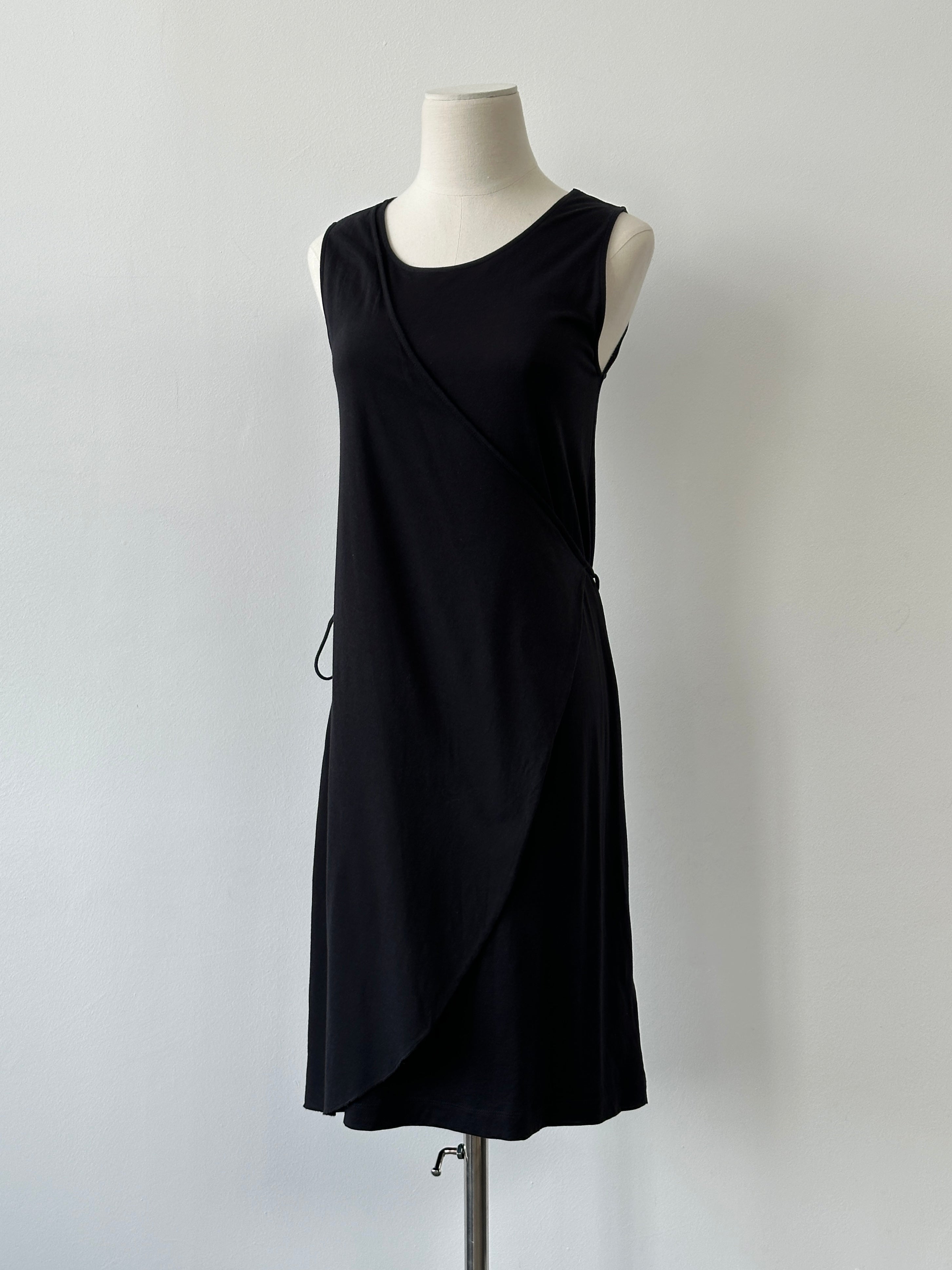 Escada Sport 2000s Sleeveless Wrap Tie Belt Midi Dress - S-M