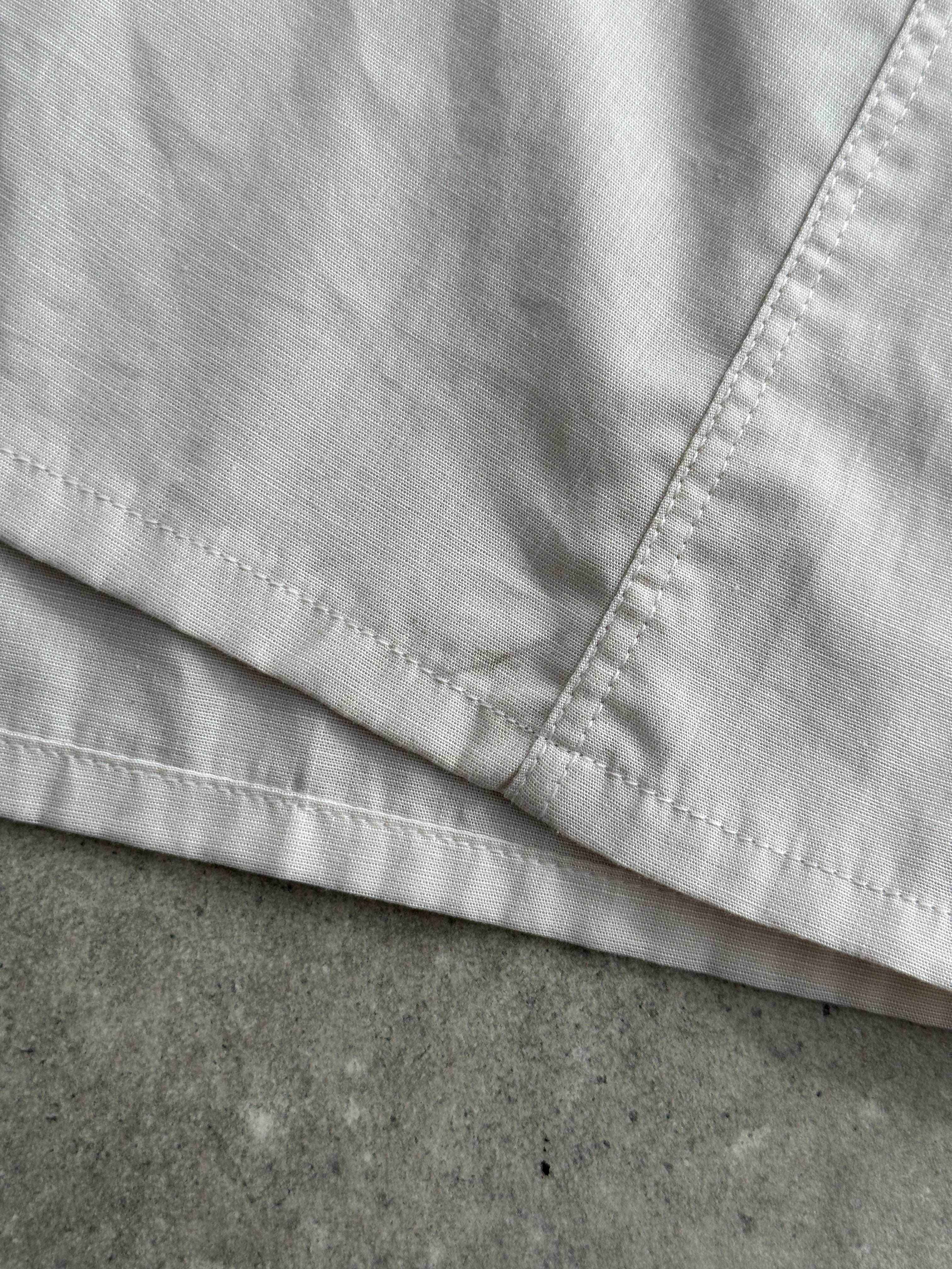 Yves Saint Laurent pure cotton logo dress shirt in size L, featuring a classic collar and button-down front.
