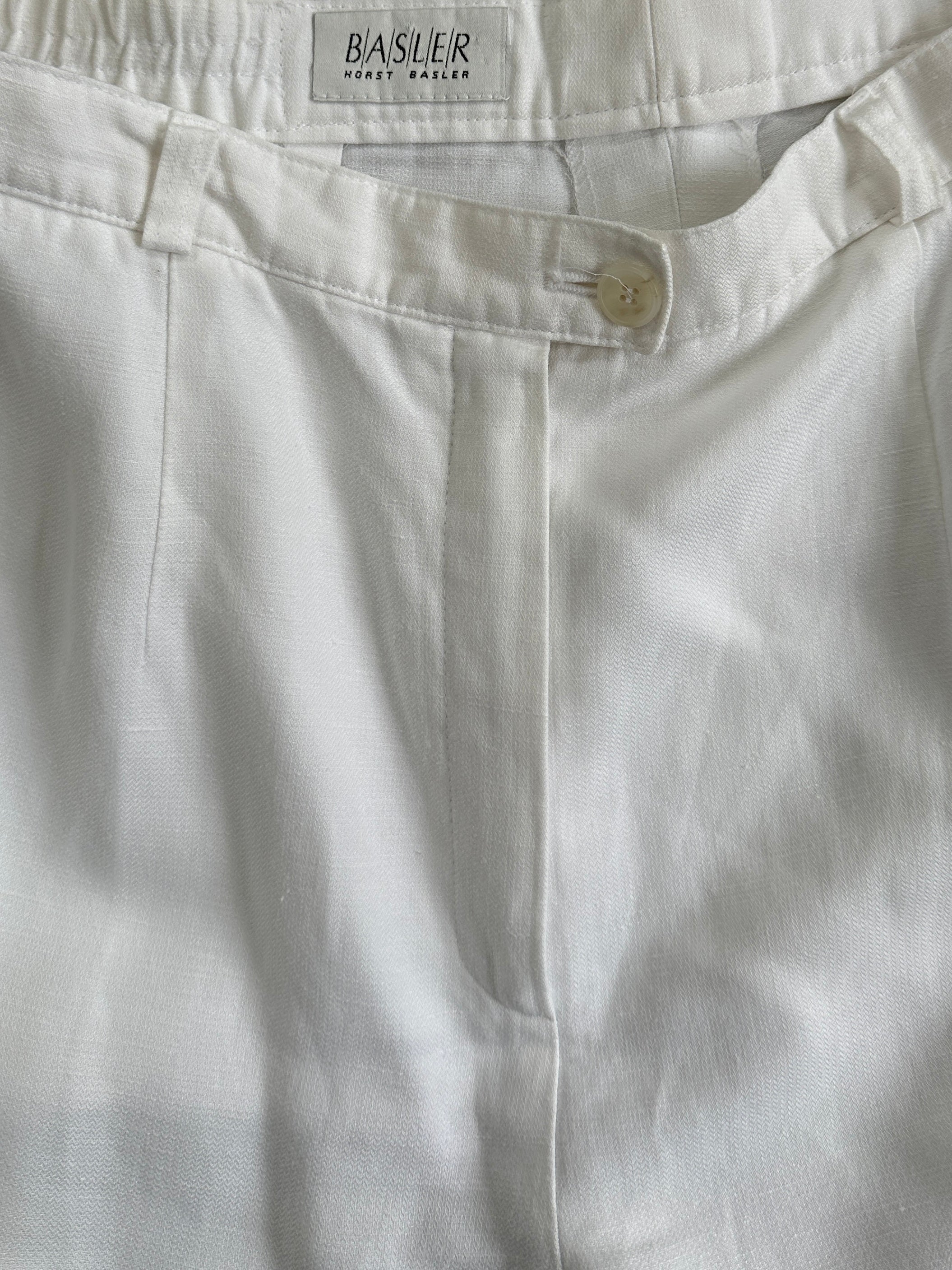 Vintage Linen Straight Leg Trousers - SYLK