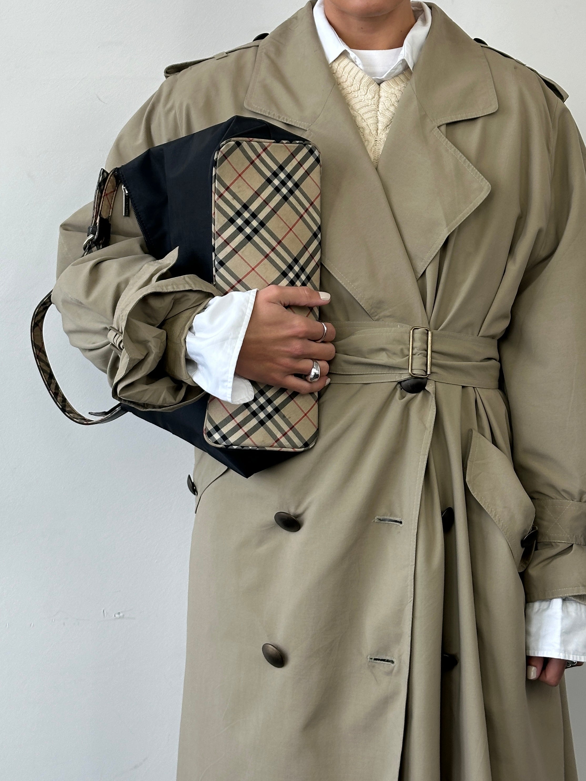 Burberry Nylon Nova Check Shoulder Bag - SYLK