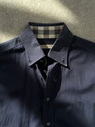 Burberry Cotton Logo Shirt - S/M - SYLK