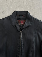 Vintage Fitted Leather Jacket - S - SYLK