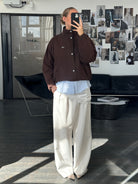 Vintage 2000s Double Zip Boxy Bomber Jacket - M/L - SYLK