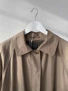 Vintage Water Resistant Concealed Placket Trench Coat - M/L - SYLK