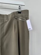 Italian Vintage Pleated Straight Leg Tailored Trousers - W34 - SYLK