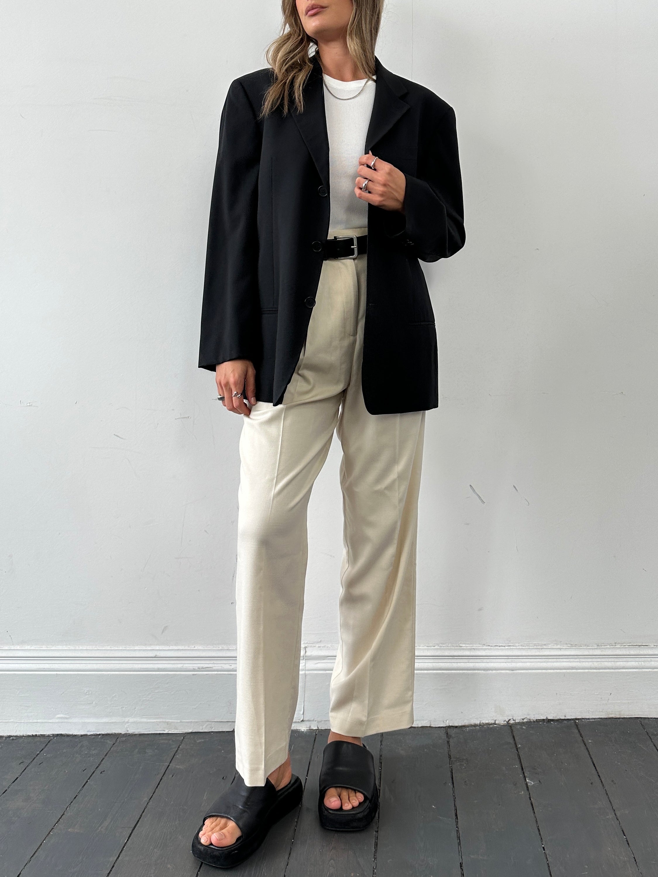 Giorgio Armani Wool Single Breasted Blazer - 44/M - SYLK