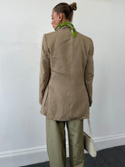 Vintage Linen Single Breasted Blazer - M - SYLK