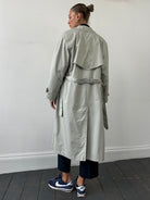 Vintage Shower Proof Belted Trench Coat - L - SYLK