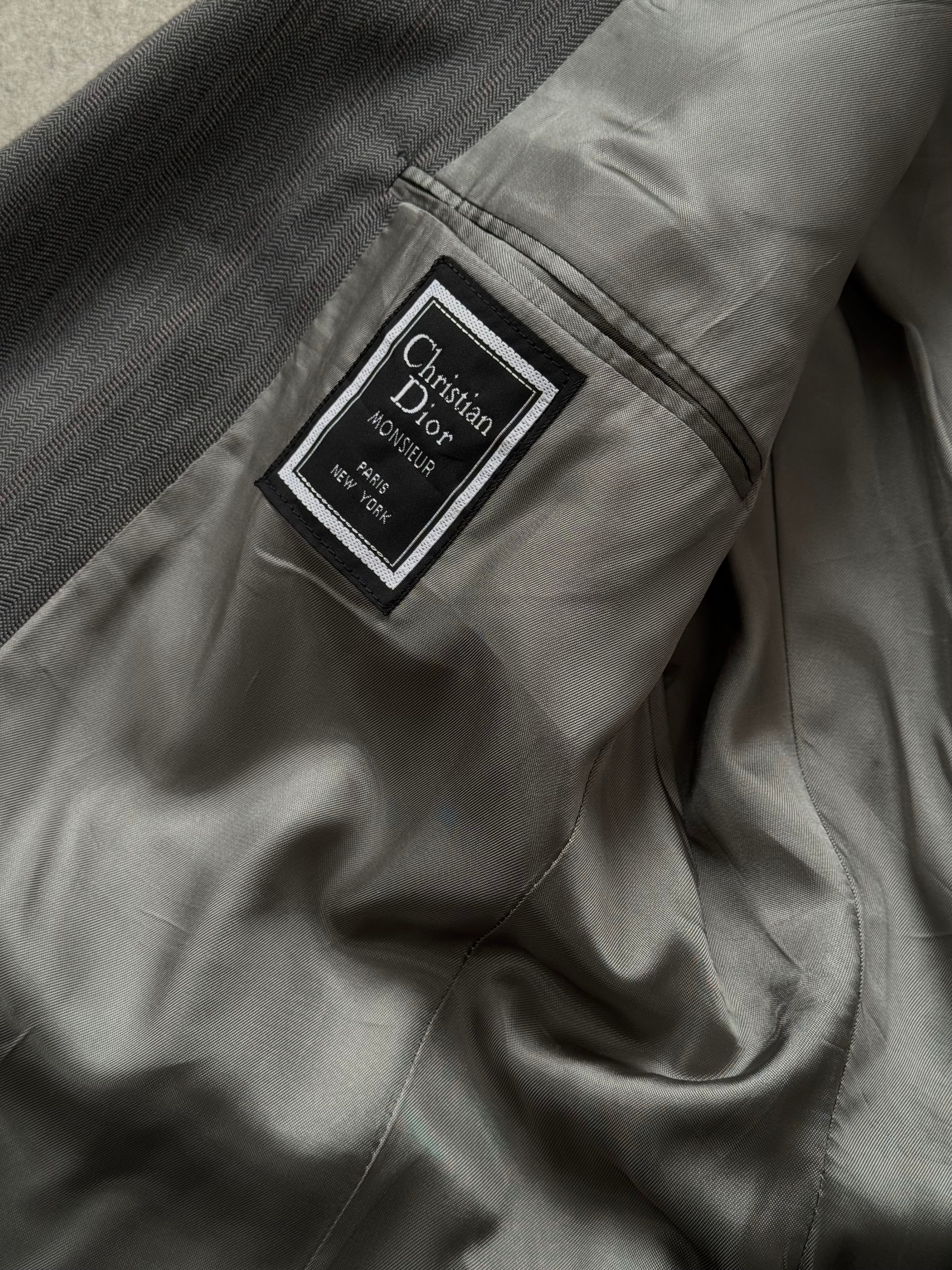 Christian Dior Monsieur 1980s Pure Wool Stripe Blazer - 39R/M - SYLK