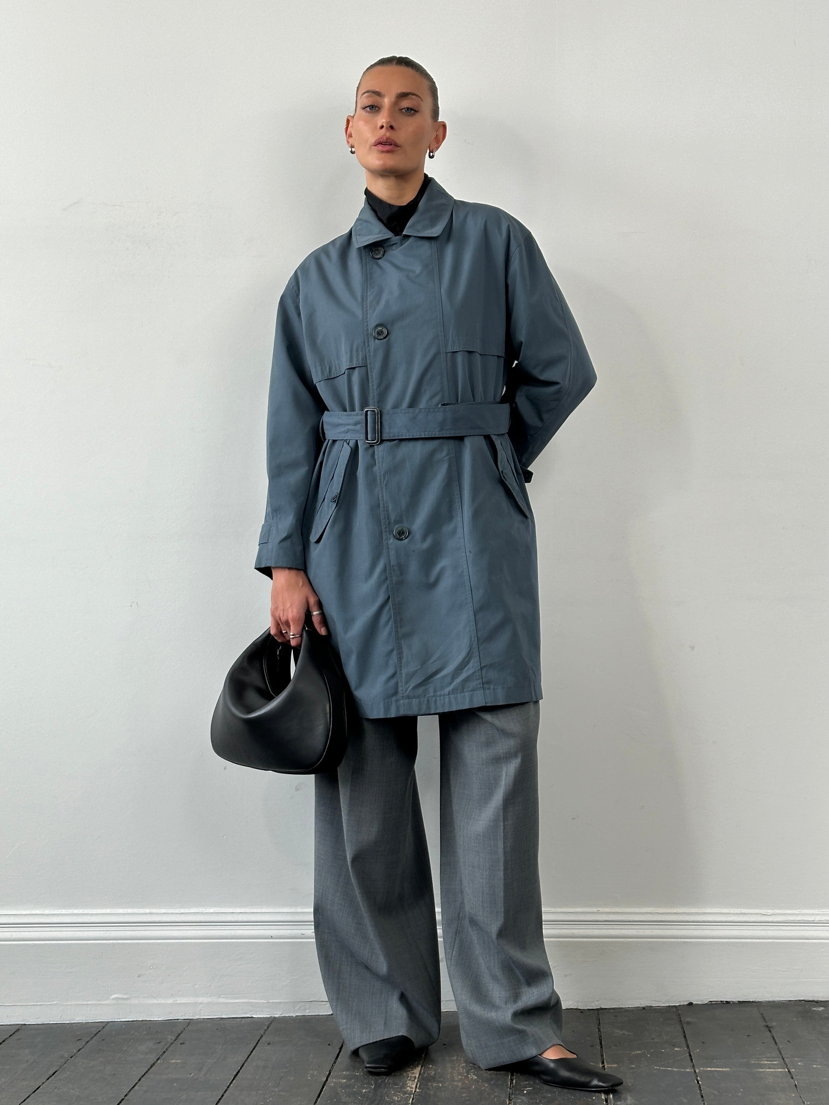 Yves Saint Laurent 80s Belted Trench Coat - L - SYLK