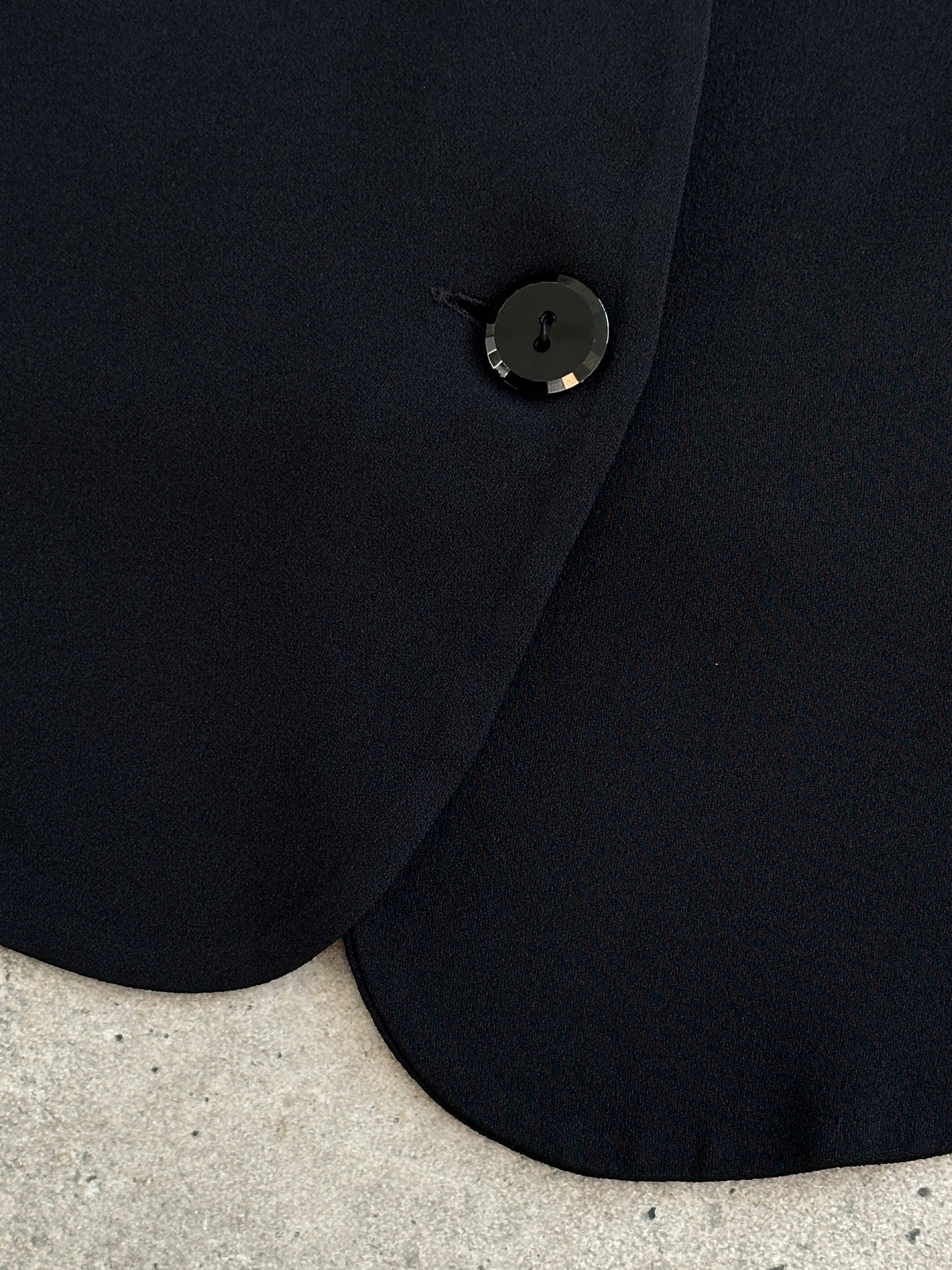 Emporio Armani Single Button Curved Tailored Waistcoat - M/L - SYLK