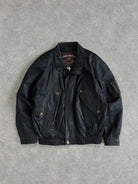 Vintage Leather Bomber Jacket - L/XL - SYLK