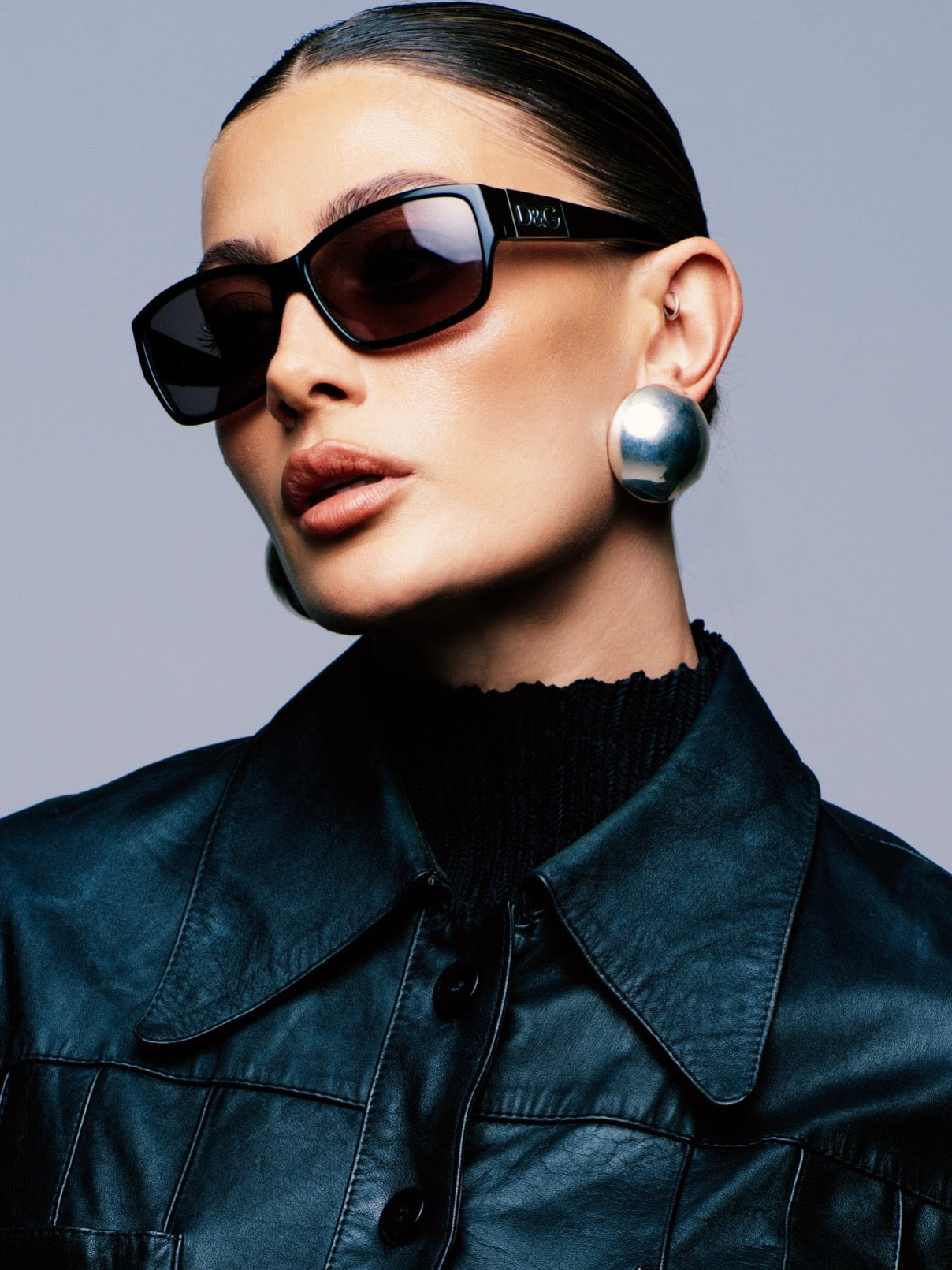 Dolce & Gabbana 2000s Rectangle Logo Sunglasses