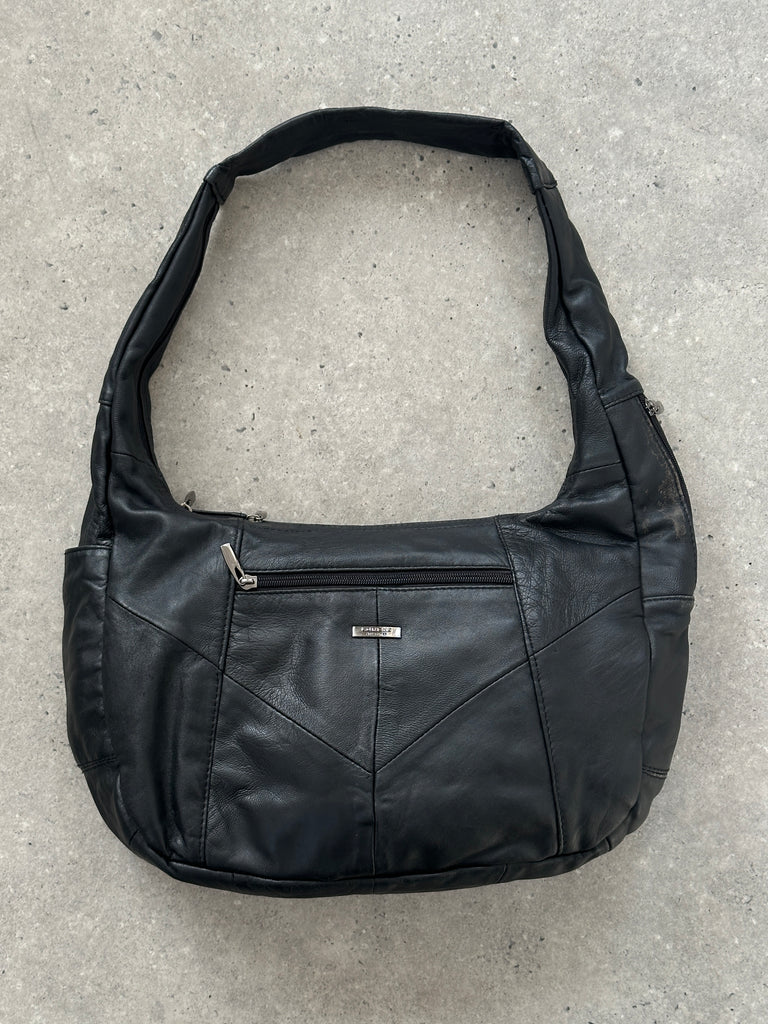 Vintage Leather Patchwork Sling  Crossbody Bag - SYLK