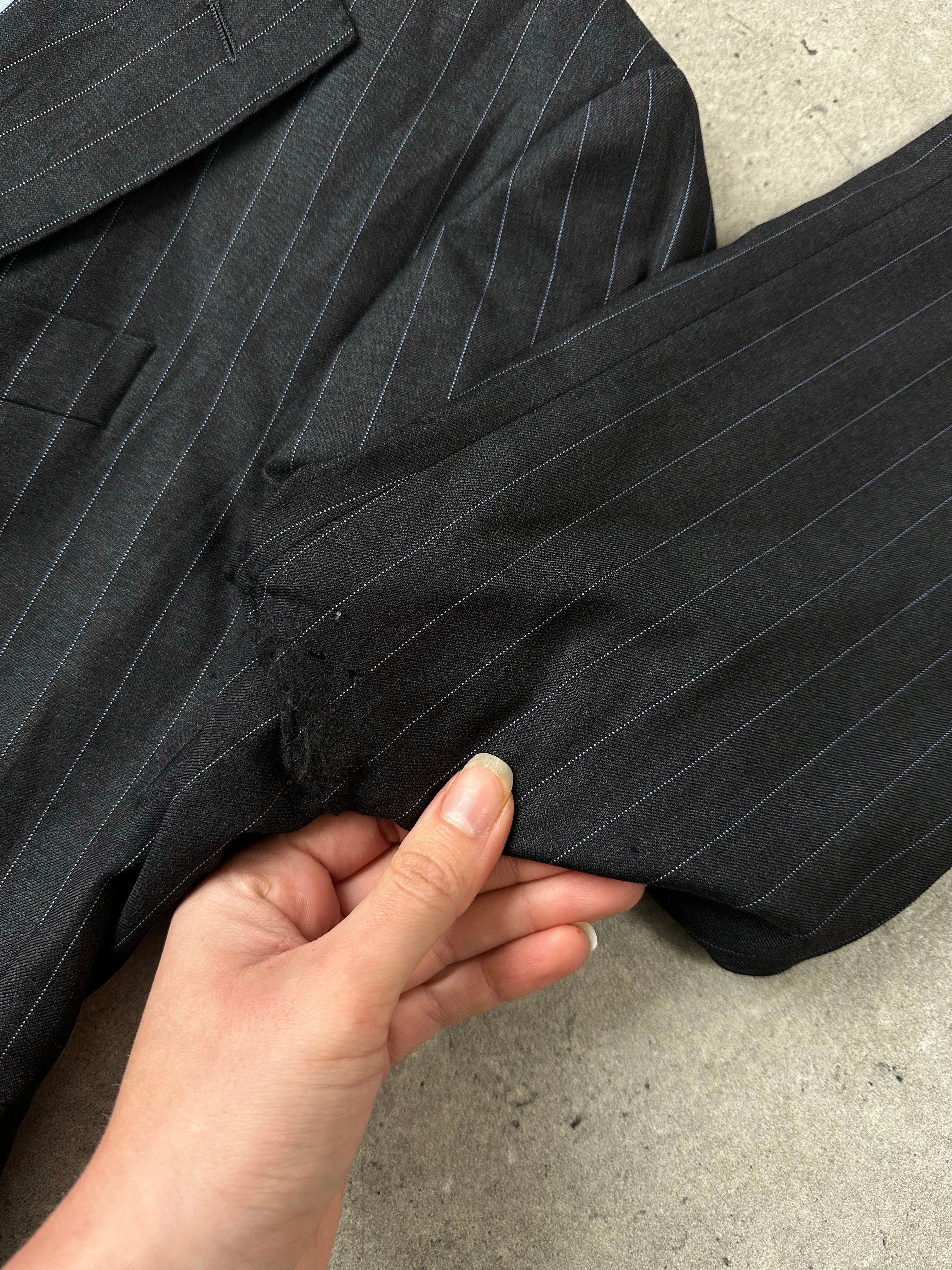 Loro Piana x Hackett 2000s Pure Wool Striped Blazer - L