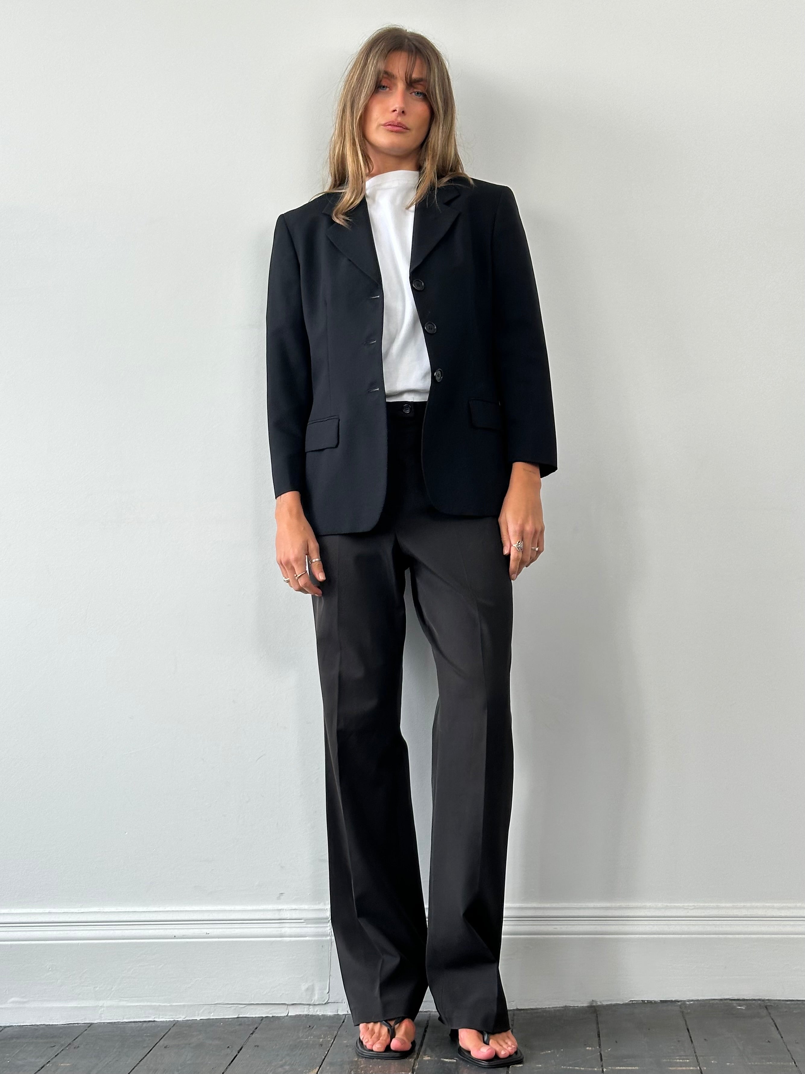 Burberry High Waisted Straight Leg Trousers - W30 - SYLK