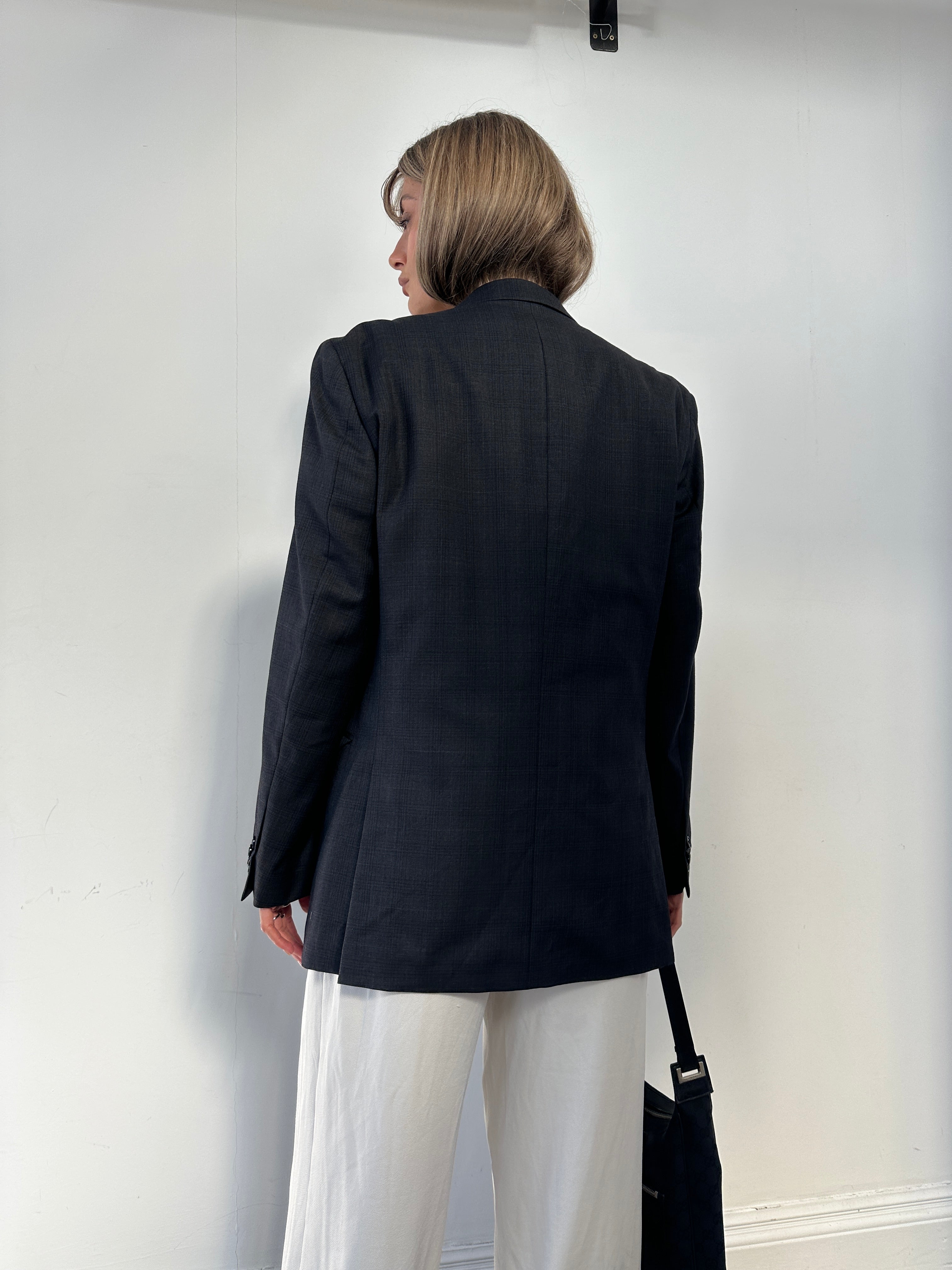 Tommy Hilfiger Wool Check Blazer - M - SYLK