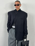 Burberry Pure Silk Single Breasted Blazer - 46R/XL - SYLK